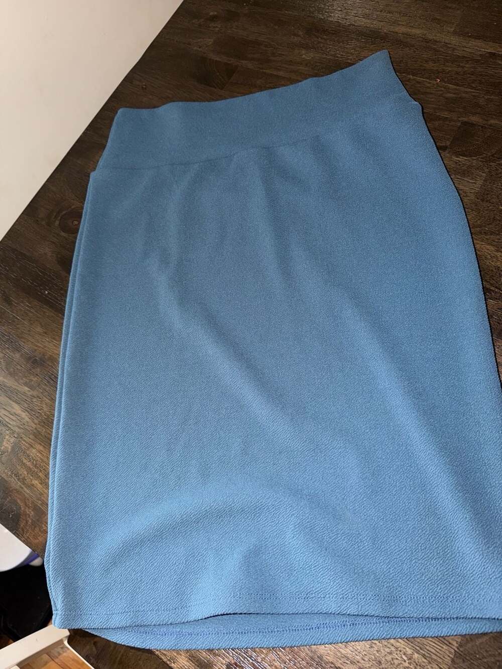 LuLaRoe Cassie Pencil Skirt Size L Blue